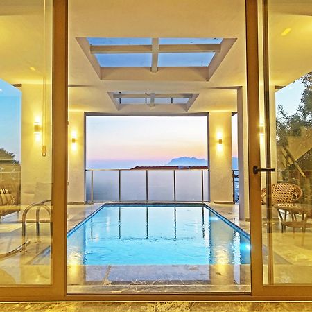Villa With A Private Heated Pool, Jacuzzi, Overlooking Spectacular Views Of The Sea Kaş Luaran gambar