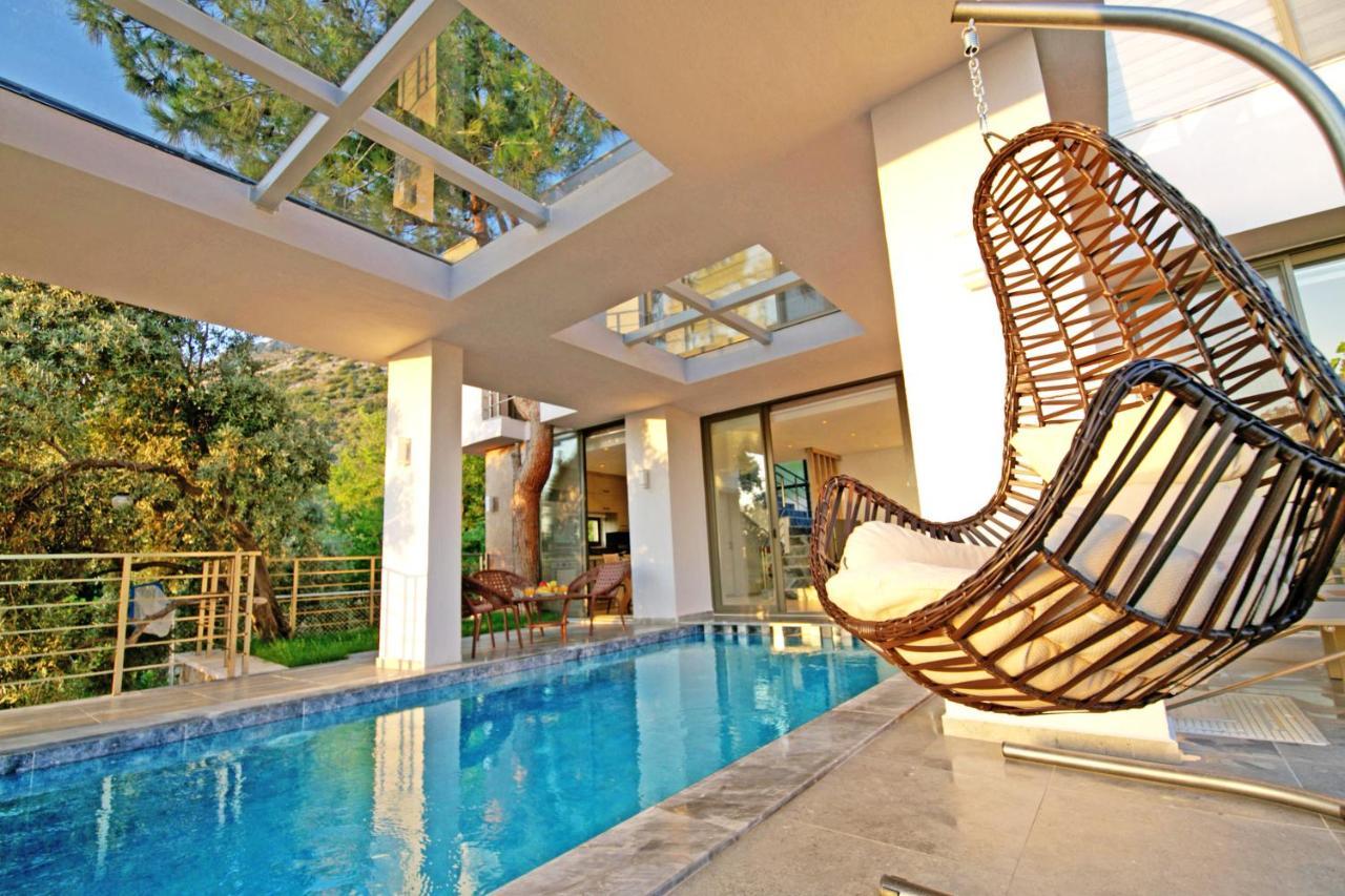 Villa With A Private Heated Pool, Jacuzzi, Overlooking Spectacular Views Of The Sea Kaş Luaran gambar