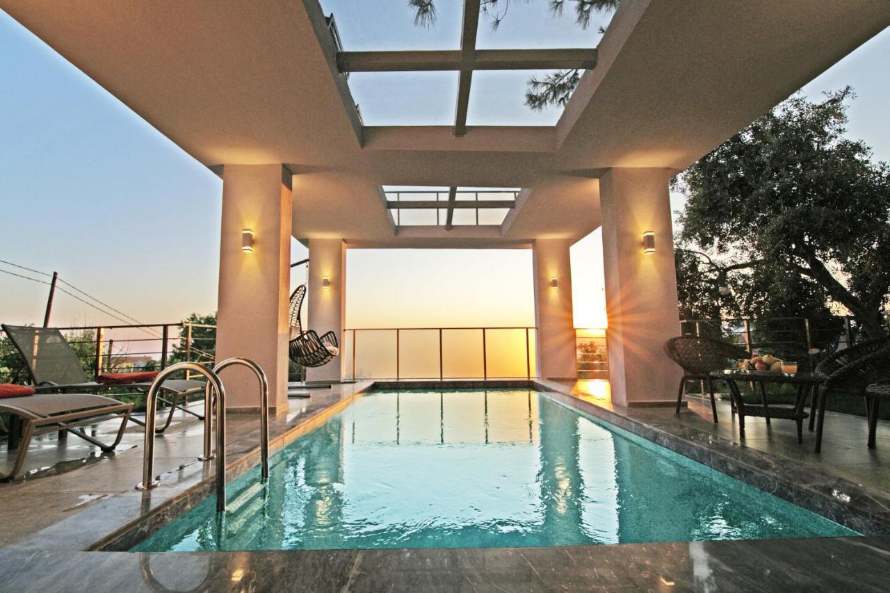 Villa With A Private Heated Pool, Jacuzzi, Overlooking Spectacular Views Of The Sea Kaş Luaran gambar